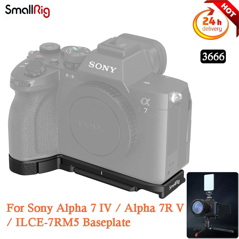 Piastra Di Base Smallrig Per Sony Alpha 7R V/Alpha 7 Iv / Ilce-7Rm5 Piastra Compatibile Con Treppiede Arca 3666 A7R5 A7M4 A7Iv Piastra Di Base