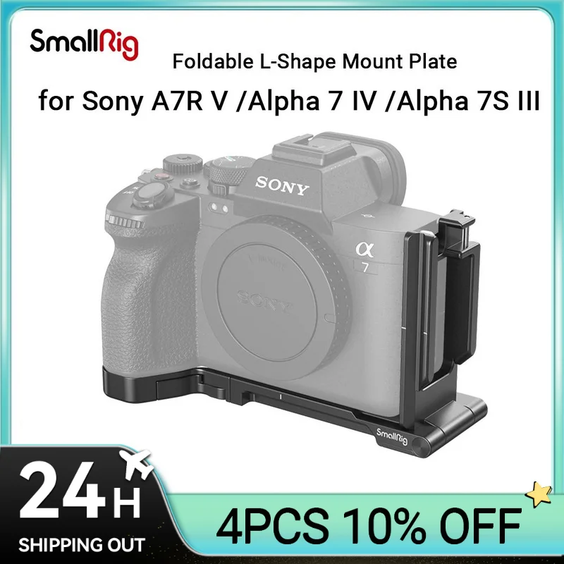 Piastra Di Montaggio Pieghevole A Forma Di L Smallrig Per Sony Alpha 7R V / Alpha 7 Iv / Alpha 7S Iii Arca-Staffa A L Portatile Svizzera 3984