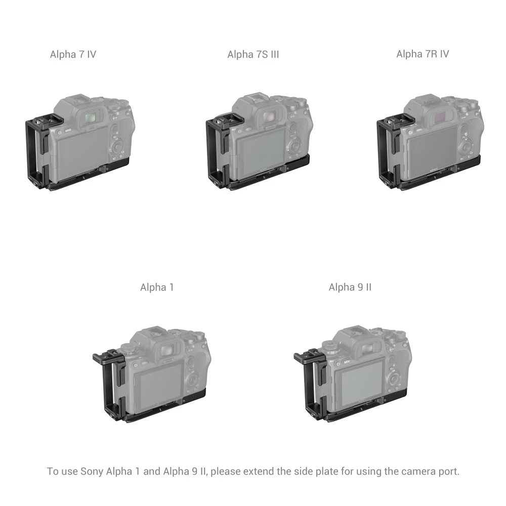 Kit Staffa A L Smallrig Per Sony Alpha 7 Iv Alpha 7S Iii Alpha 7R Iv Alpha 1 Alpha 9 Ii A74 A7Siii A7S3 A7Rev Gabbia Per Fotocamera 3856