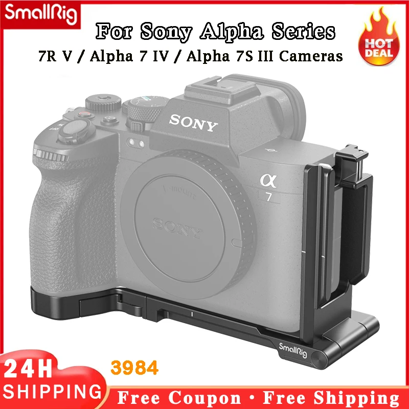Piastra Di Montaggio Pieghevole A Forma Di L Smallrig Per Fotocamere Sony Alpha 7R V / Alpha 7 Iv / Alpha 7S Iii 3984