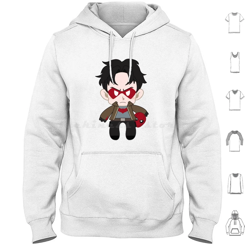Jason Robin Felpe Con Cappuccio Manica Lunga Jason Robin Red Hood Robin Comics Comics Robin Nightwing Red Tim Drake Red Robin Jason