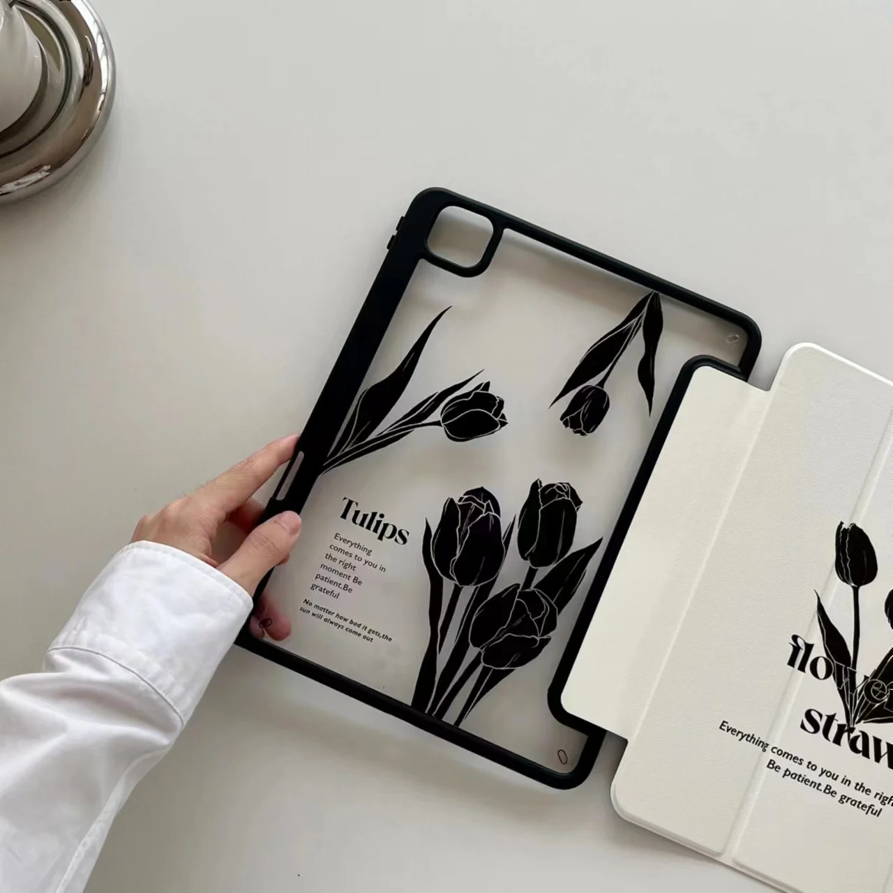 Custodia Tulip Per Nuovo Ipad Pro 12.9 Pollici 6Th/5Th/4Th/3Rd Generation Ipad Pro 11 Air 4 Air 5 2022 Smart Cover Con Portamatite