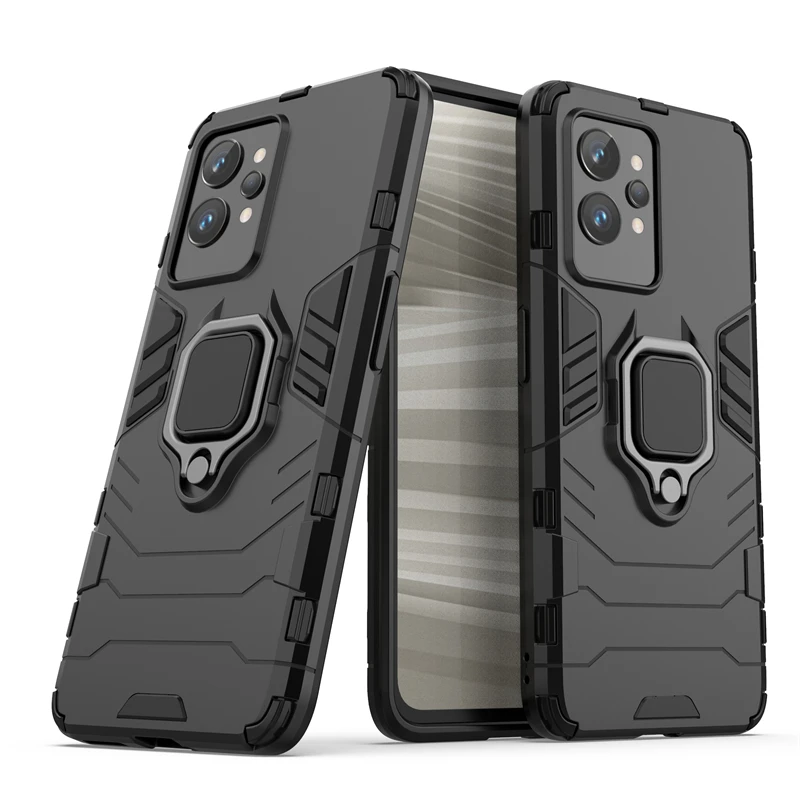 Per Cover Realme Gt 2 Pro Custodia Per Oppo Realme Gt 2 Pro Capas Pc Holder Ring Stand Custodia Magnetica Per Realme Gt 2 Gt2 Pro Fundas
