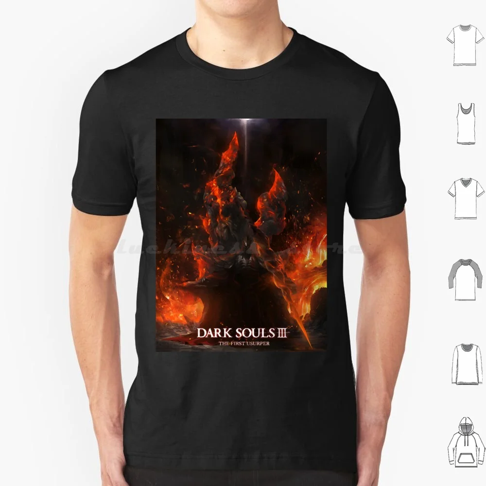 Demon On Fire T Shirt Uomo Donna Bambini 6Xl Dark Souls Artorias Astora Bloodborne Dark Demon Souls Gaming Geeks Knight Popculture
