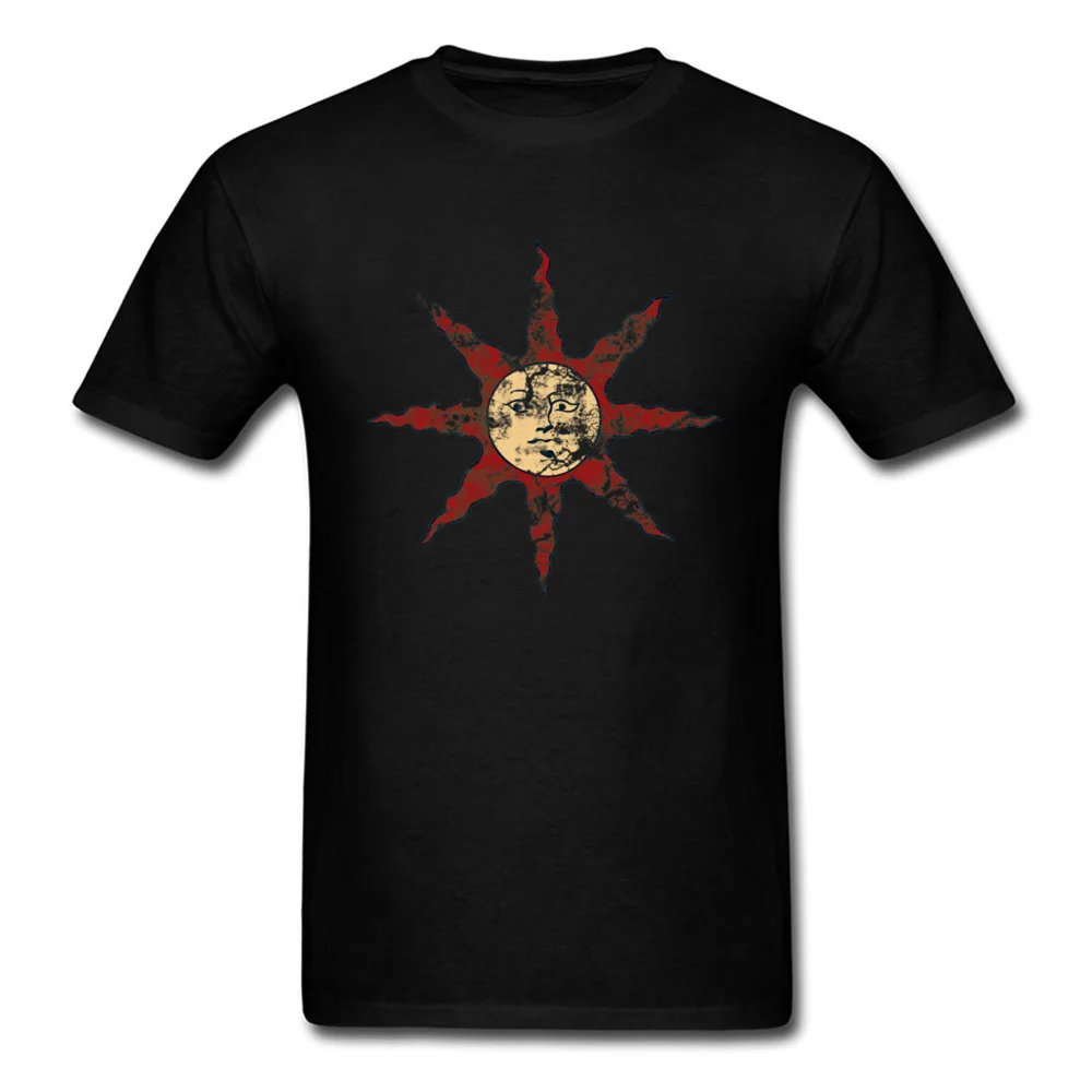Dark Souls 3 T-Shirt Uomo Sun Warrior T Shirt Elogi The Sun Bloodborne Tshirt Cotton Male Streetwear Funny Tops Christmas Tees