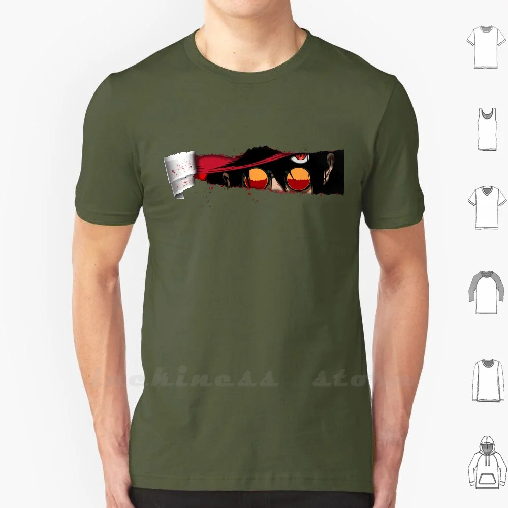 3D Hellsing T Shirt 100% Cotone Fai Da Te S-6Xl Allucard Hellsing Van Hellsing Anime Blood Manga Red Dark Dark Soul Elfen