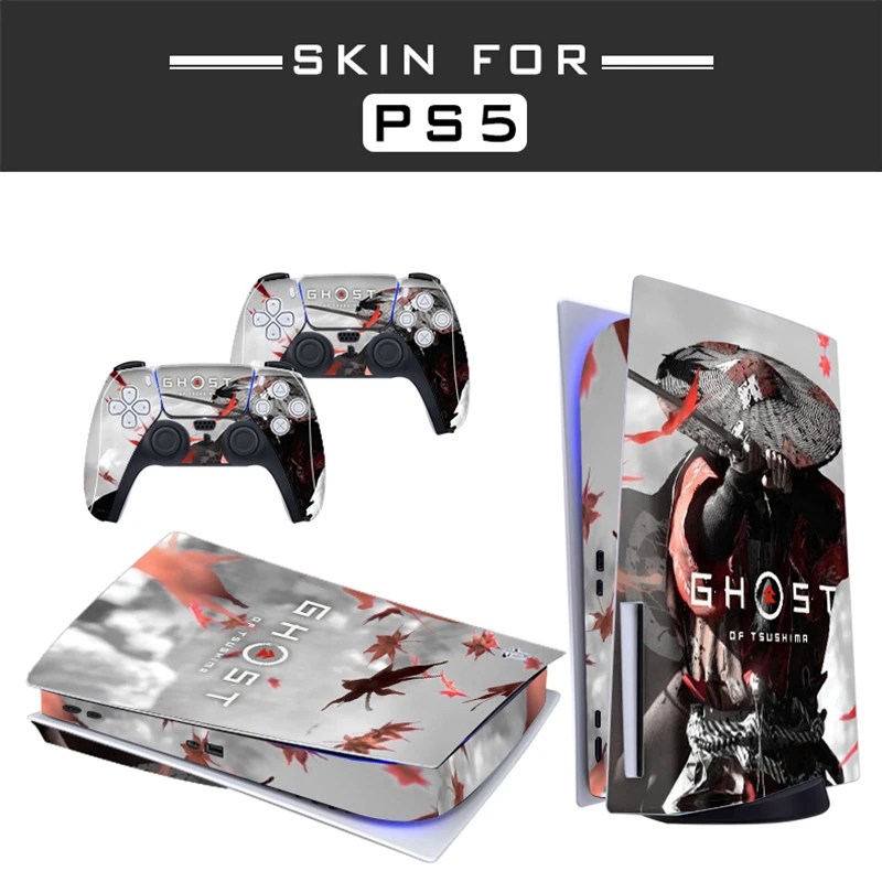 Per Ghost Of Tsushima Ps5 Standard Disc Edition Skin Sticker Decalcomania Cover Per Playstation 5 Console E Controller Ps5 Skin Sticker