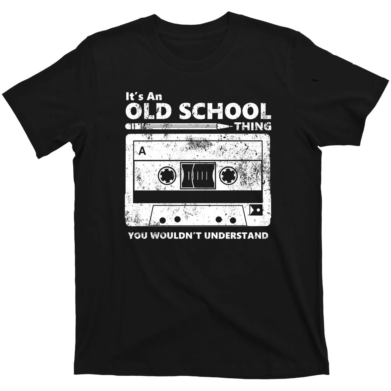 Maglietta Marca 2019 Maschio Homme Maglietta Cassetta Nastro Matita Boombox Cuffie Mixtape Old School Dj Deejay Magliette Divertenti