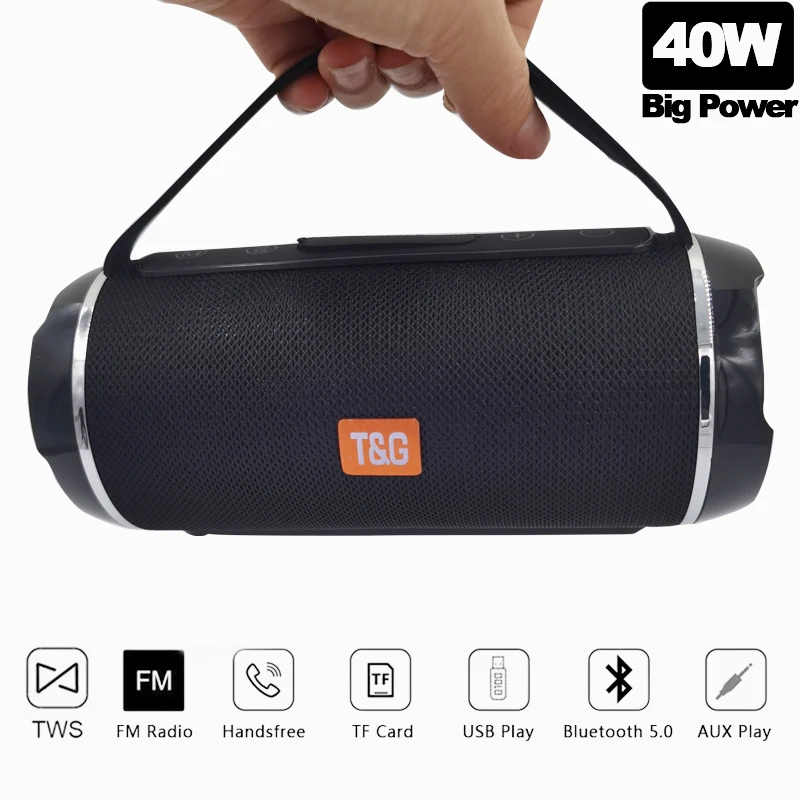 Tg116C Wireless Potente Altoparlante Bluetooth Box Altoparlanti Esterni Subwoofer Music Center Boombox 3D Stereo Radio