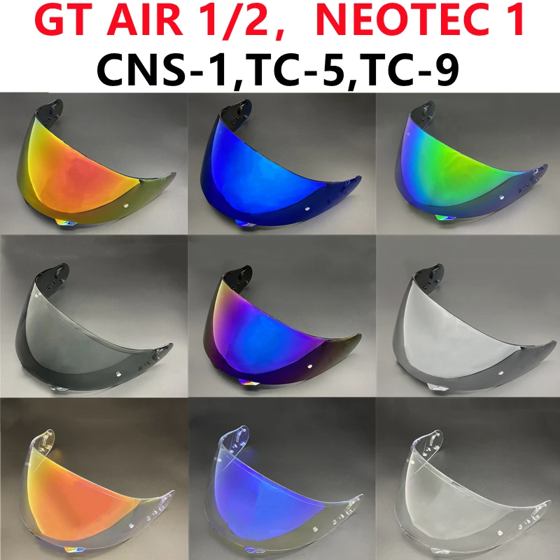 Gt Air Visor Per Shoei Neotec Cns-1 Tc-5 Tc-9 Gt Air 2 Casco Shield Parabrezza Uv Cut Casco Moto Face Shield Visera