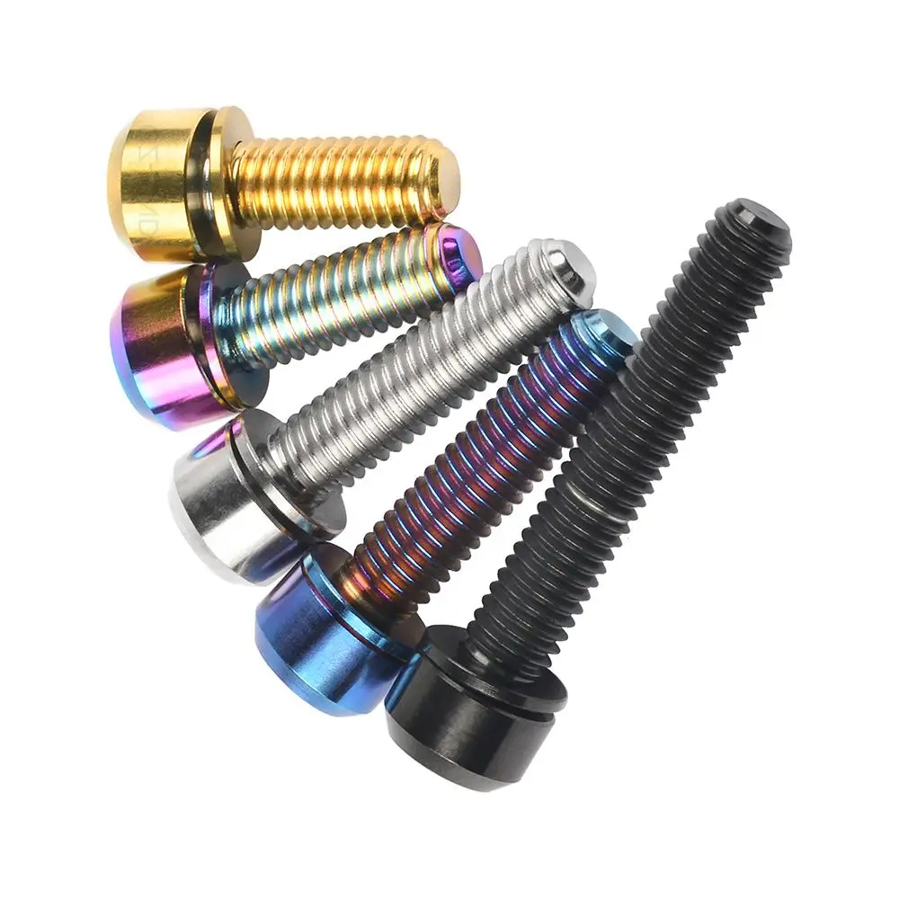 1 Pz M5 Allen Schlussel Bolzen 16/18/20Mm Titan Legierung Fahrrad Lenker Schrauben Blcak/Gold/Silber/Buna