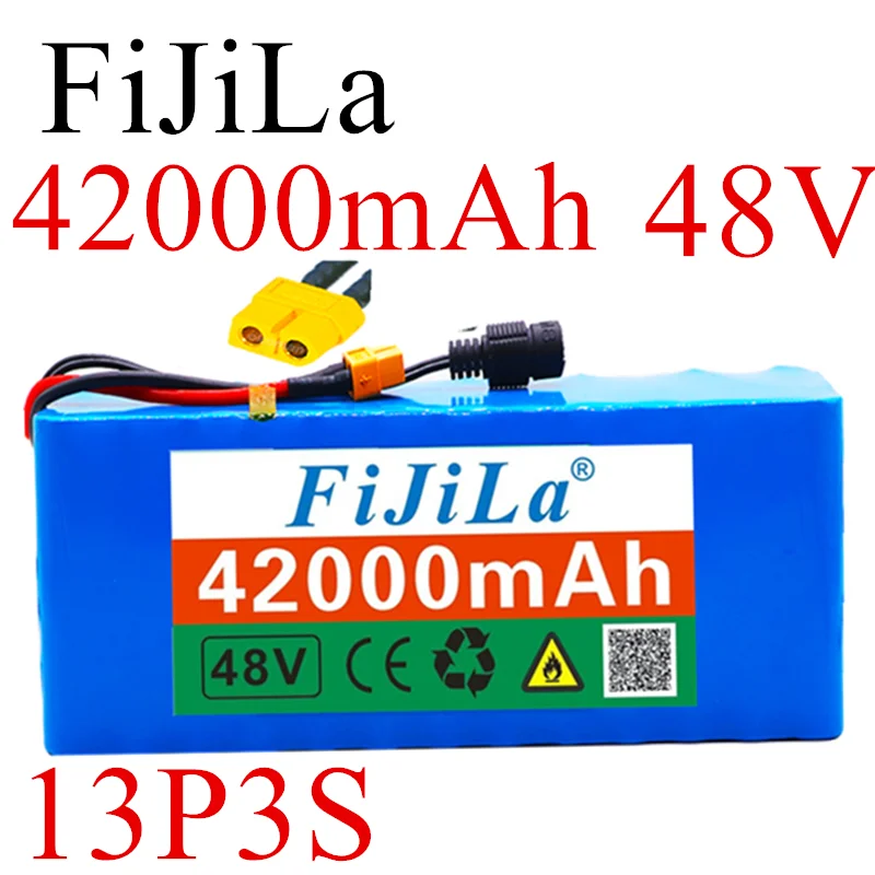 48V Batterie 13 S3P 42Ah Batterie Pack 1000W Hoch Leistungs Batterie E-Bike Elektro Fahrrad Bms Mit Xt60 Stecker