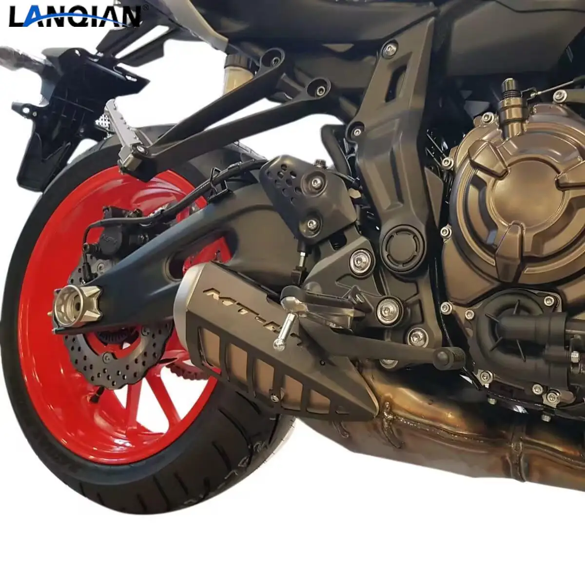 Per Yamaha Mt-07 Fz-07/Abs 2015 2016 2017 Protezione Silenziatore Scarico Moto Mt 07 Mt07 2014-2023 2022 Protezione Scarico Motore