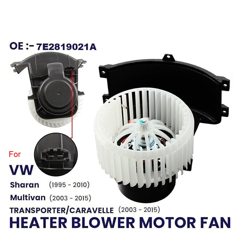 Ventola Del Motore Del Ventilatore Del Riscaldatore Per Vw Multivan Transporter California T5 T6 Sharan