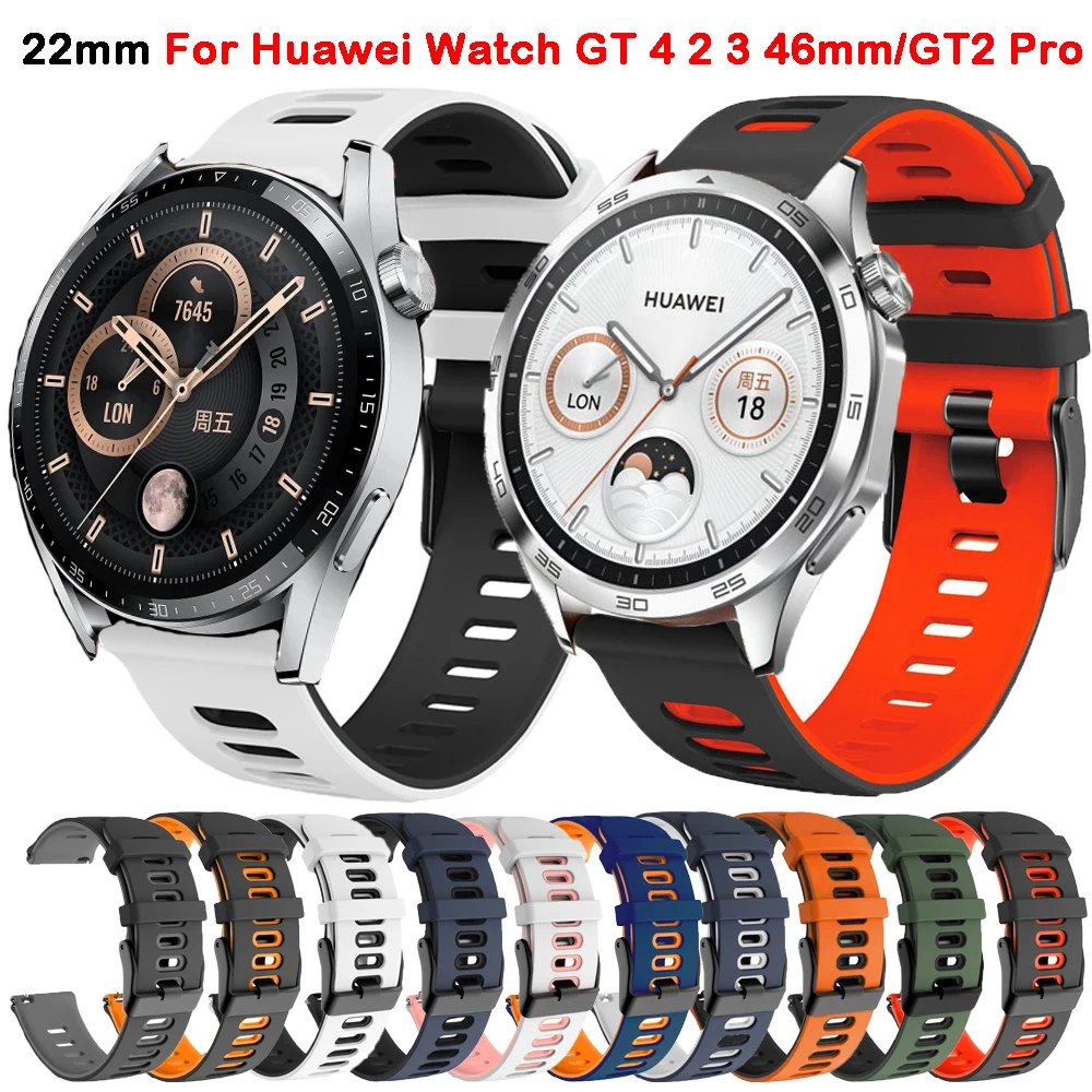 Cinturini Smartwatch Da 22Mm Per Huawei Watch Gt 4 2 3 46Mm Cinturino Per Huawei Watch 4 Pro Bracciale Cinturini In Silicone