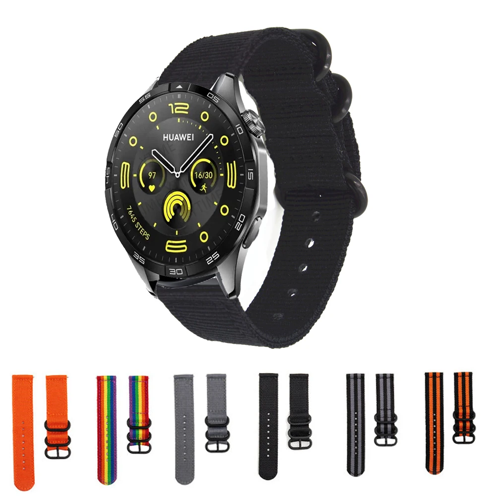 Per Huawei Watch Gt 4 46Mm Cinturino Smartwatch 22Mm Cinturino Sportivo In Nylon Per Huawei Gt 2/Gt 3 Pro/Gt 2E/Gt Runner/Orologio 3 4 Bracciale