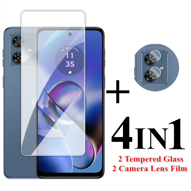 Per Motorola Moto G54 Vetro 6.5 Pollici Pellicola Salvaschermo Trasparente Per Moto G54 Vetro Temperato Motorola Moto G54 5G Pellicola Per Lenti