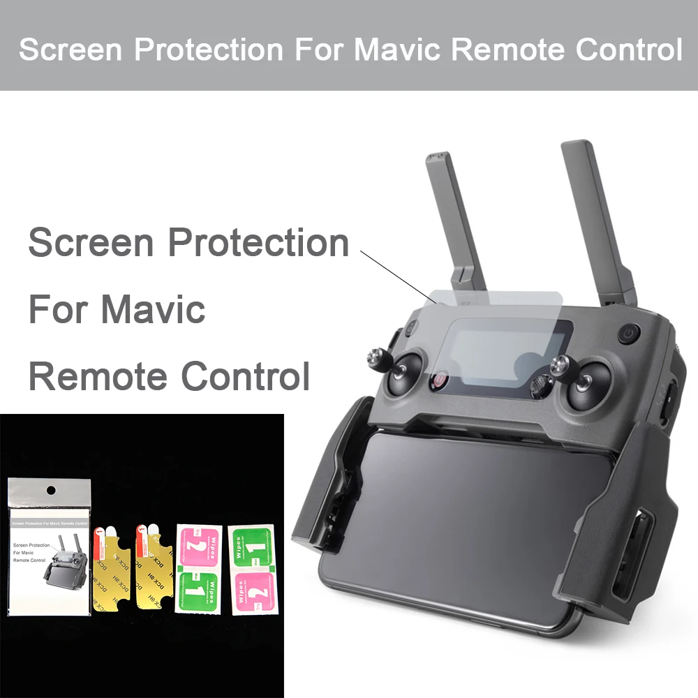 2Pcs Pellicola Protettiva Per Schermo Per Dji Mavic Pro/Mavic 2 Pro/Mavic 2 Zoom Remote Controller Accessori