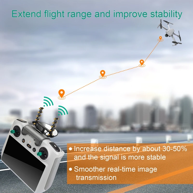 Per Dji Rc Remote Control Antenna Signal Extender Per Mini 3 Pro/Air 2/2S/Mavic 3 Drone Extend Flight Range Aumenta La Distanza