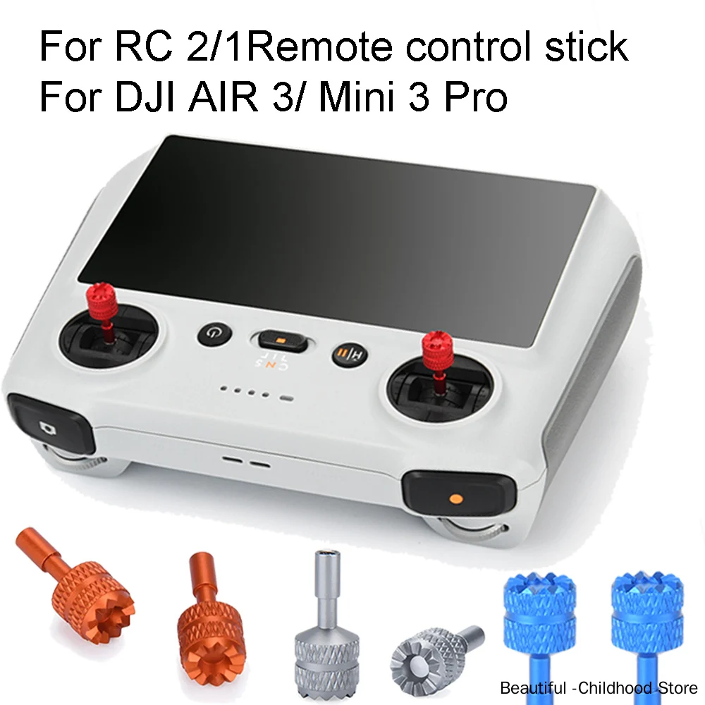 Per Dji Air 3 Thumbstick Mini 4 Pro Rc Telecomando Con Schermo In Alluminio Remote Stick Per Dji Mini 3 Rc 2 Remote Control Stick