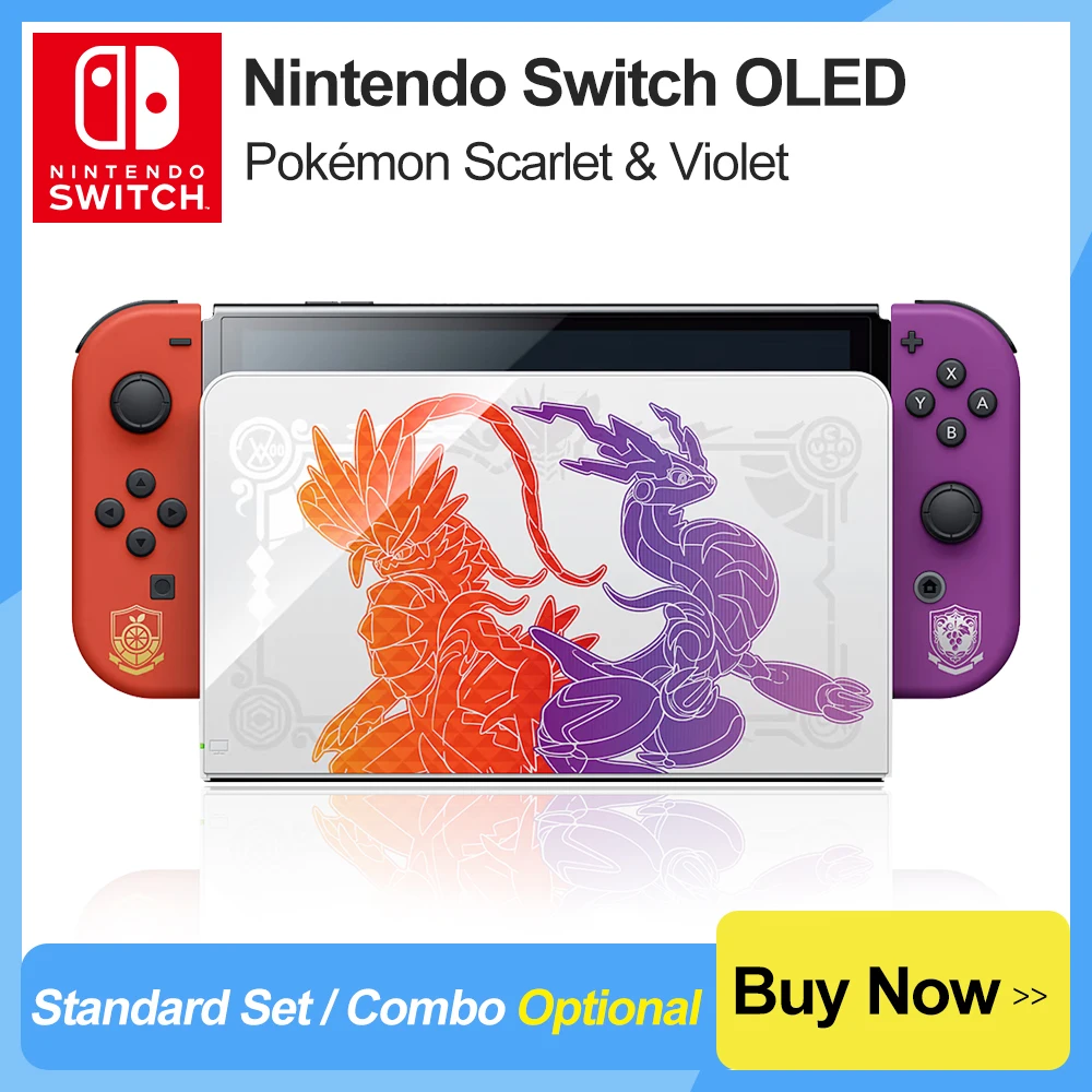Nintendo Switch Oled Console Di Gioco Pokemon Scarlet E Viola Versione Speciale Con Schermo Oled Da 7 Pollici Pokemon Joy Con