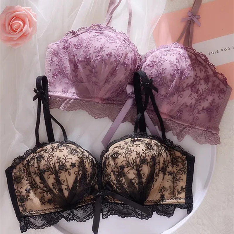 Reggiseno Push Up Bralette Senza Cuciture Per Le Donne Lingerie Senza Spalline Nero Coreano Sexy Reggiseni Lady Underwear Lenceria Para Damas Ropa Muj