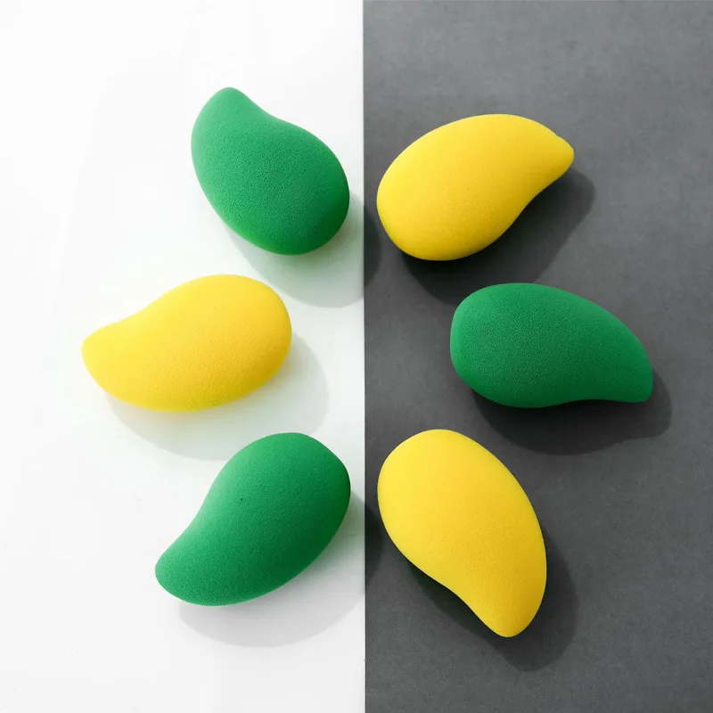 New Mango Shape Soft Makeup Sponge Face Beauty Cosmetic Powder Puff Per Fondotinta Concealer Cream Make Up Blender Tools