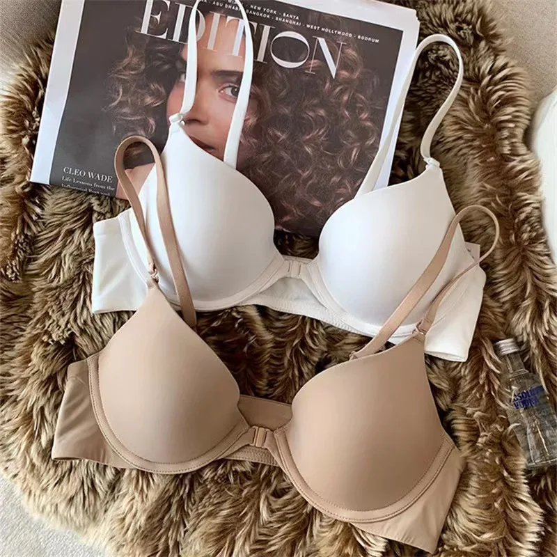 Reggiseno Super Push Up Reggiseni Con Chiusura Anteriore Del Seno Piccolo Per Le Donne Reggiseno Senza Cuciture Intimo Sottile Lingerie Sexy Intimo Fe