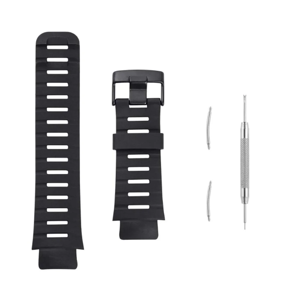 22Mm Gomma + Acciaio Inossidabile Formato Libero Smart Watch Band Cinturini Da Polso Bracciale Con Molle Ago Per Suunto X-Lander