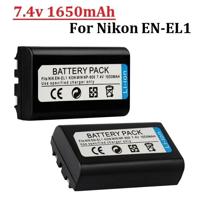 1650Mah En-El1 Batteria Per Nikon Coolpix 500 775 880 885 990 995 4300 4500 4800 5000 5400 5700 8700 Minolta A200 Dg5W