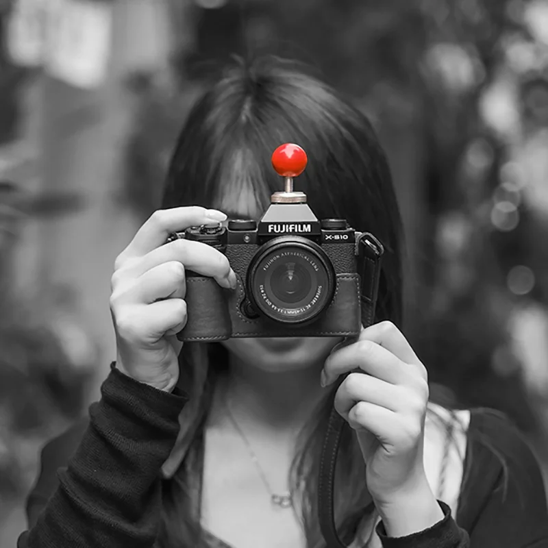 Shelv Camera Cold Shoe Hot Shot Decorazione Pulsante Dell'Otturatore Trigger Decorazioni Per Fotocamere Fuji Fujifilm Xt5 Xt3 Xt20 Xt4 X100V