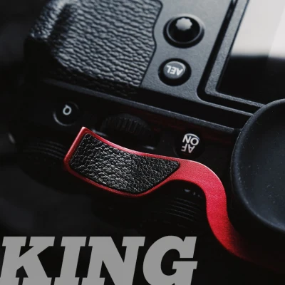 Metal Hot Shoe Thumb-Up Hotshoe Thumb Up Grip Per Fuji Film Fuji X-T4 Xt4 Xt-4 Xt 4 Impugnatura Per Fotocamera Con Protezione In Pelle