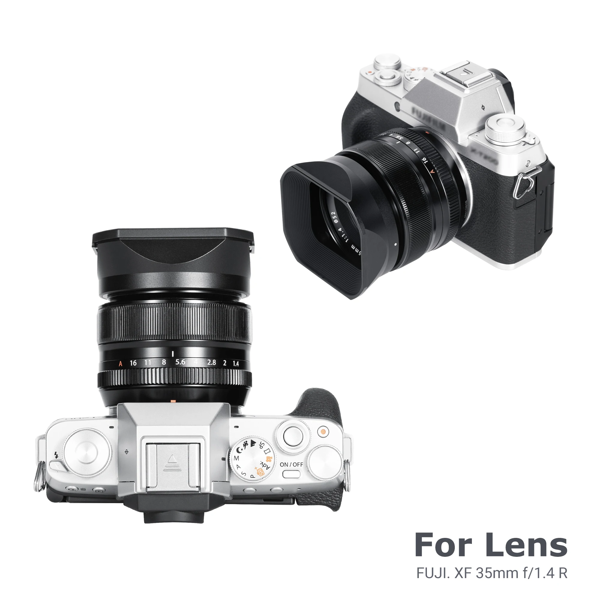 Jjc Paraluce In Metallo Parasole Compatibile Con Fujifilm Xf 35Mm F/1.4 R Obiettivo Per Fuji Xt5 Xt4 Xt3 Xh2 Xh2S Xt30Ii Xt30 Xe4 Xpro3