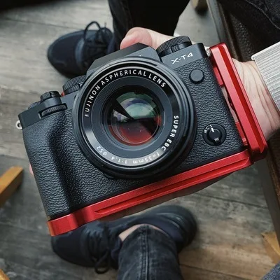 L Verticale Sgancio Rapido Piastra Qr Supporto Della Macchina Fotografica Staffa Di Montaggio A Mano Per Fuji Fujifilm X-T4 Xt4 Xt-4 Xt 4 Arca-Swiss R