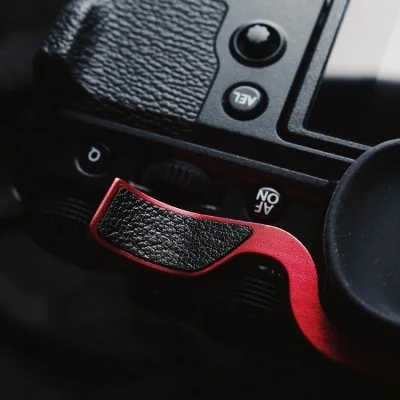 Per Fuji Film Fuji X-T4 Xt4 Xt-4 Xt 4 Impugnatura Per Fotocamera Con Protezione In Pelle Scarpa Calda In Metallo Thumb-Up Hotshoe Thumb Up Grip