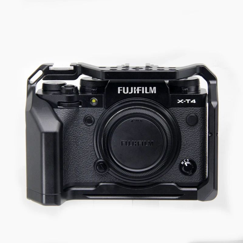 Gabbie Per Fotocamere Per Fuji X-T4 Fujifilm Xt4 Cage Rig Nato Rail Arca Swiss Plate Con Maniglia