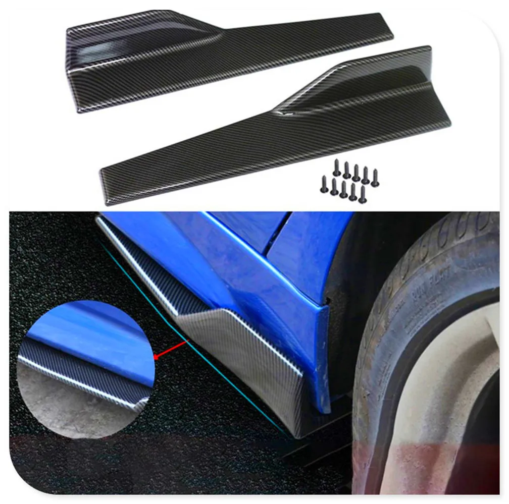 Car Wide Body Minigonne Laterali Splitter Kit Sideskirts Winglet Wings 45Cm Per Alfa Romeo Gt Q2 147 156 159 Giulietta Mito