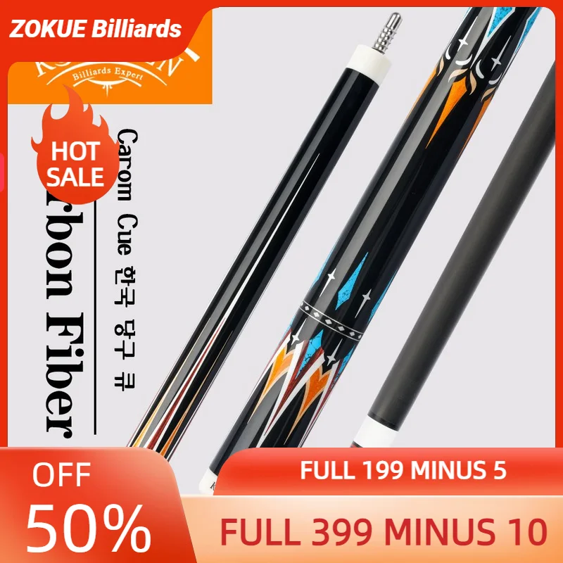 Kollen Cue Carom Cue 3 Cushion Cue 12Mm Konllen 3C-Plus Tip Albero In Fibra Di Carbonio 142Cm 3*8/8 Snodo Radiale Carbon Libre Cue