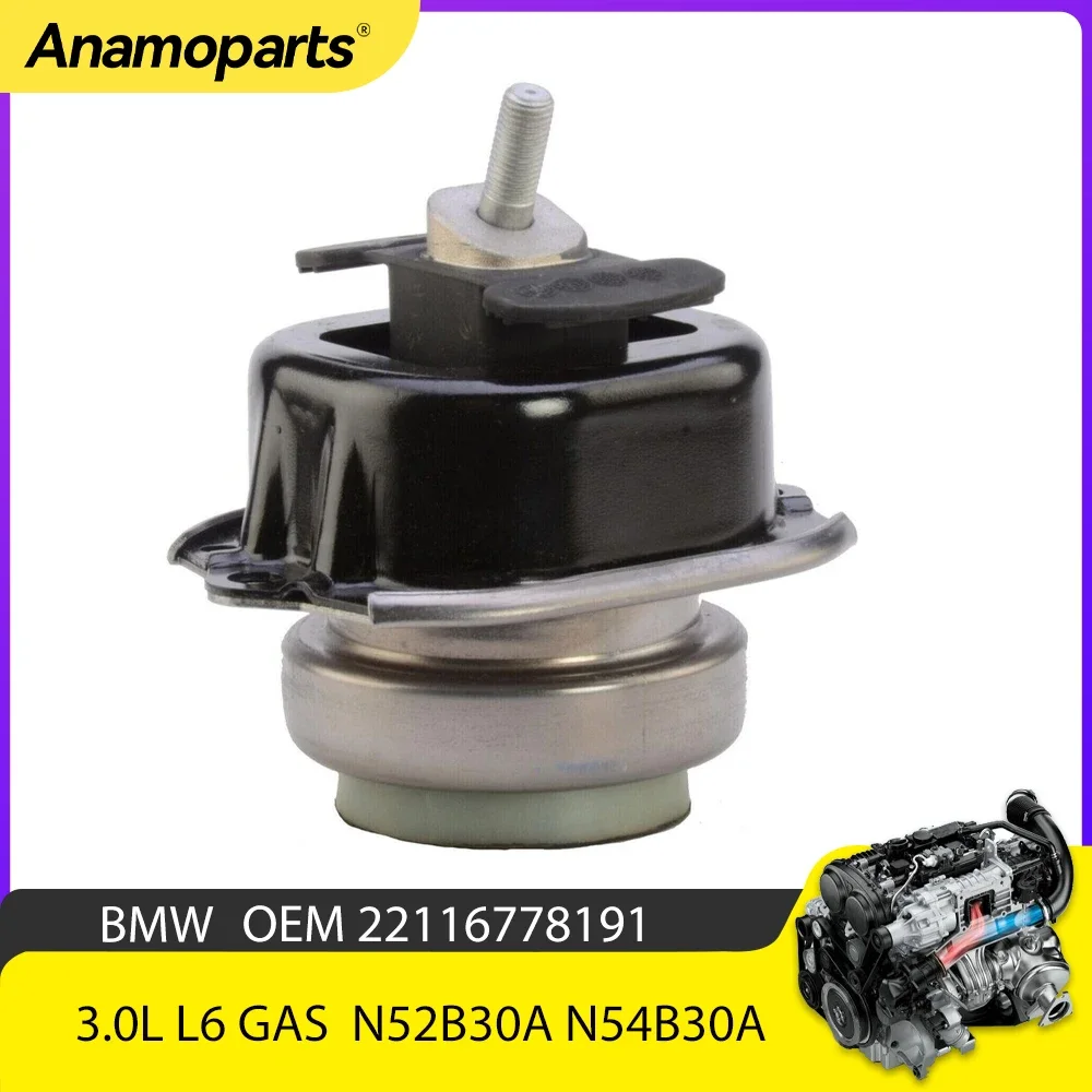 Parte Del Motore Fron Sinistra Motor Trans Mount Set Fit 3.0 T L L6 N52B30A N54B30A Gas Per 2006-2014 Bmw X5 X6 22116778191 3.0 T 3.0L
