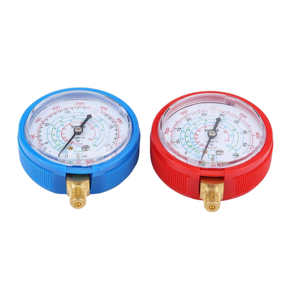 2Pcs Car Auto High Low Tester Gauge Car Air Conditioner Kit Manometro Refrigerante Per Refrigerante R410A R134A R22