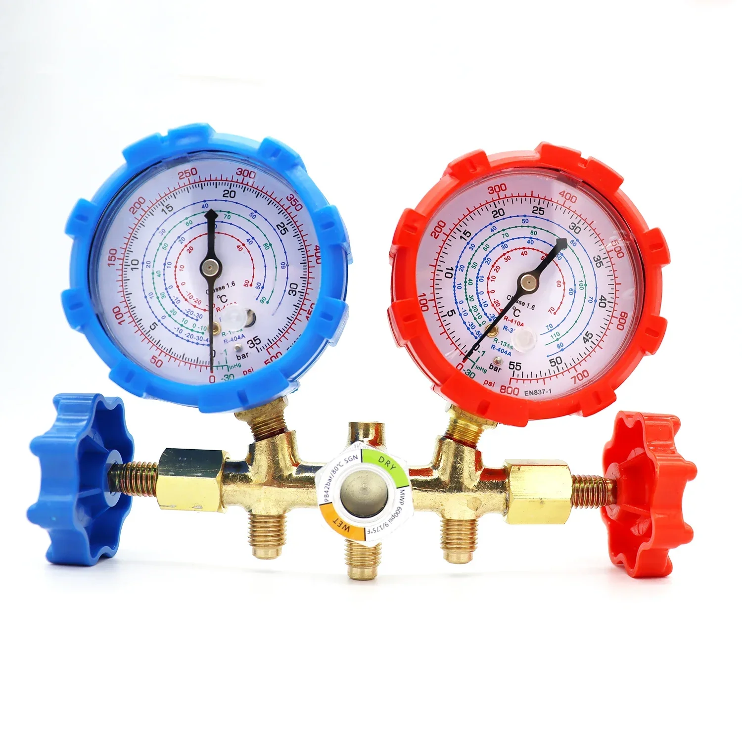 Way Diagnostic R410A Manometro Di Ricarica R410A Collettore Freon 3 Refrigerazione R-134A Gauge Per Fit Set Collettore Aria
