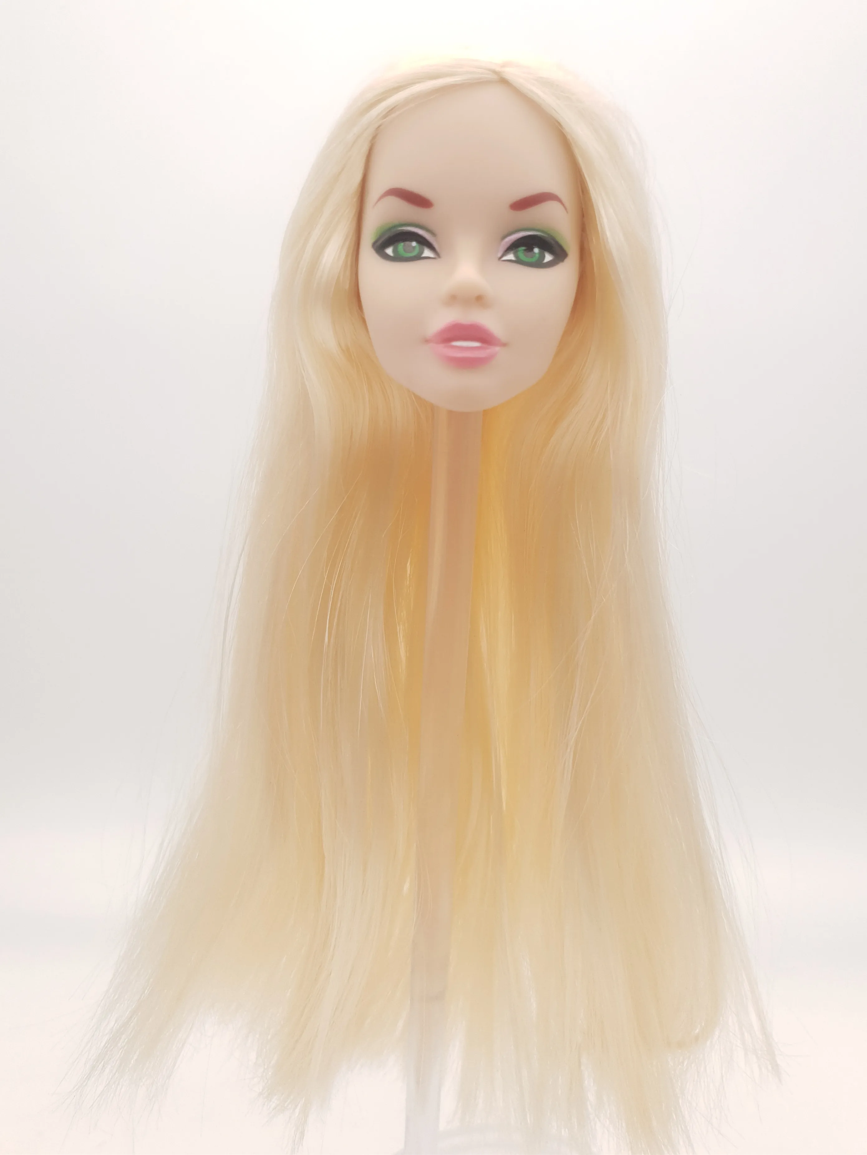 Fashion Royalty Japan Skin 1/6 Scale Dynamite Girls Aria Capelli Biondi Integrità Testa Di Bambola Per Ooak
