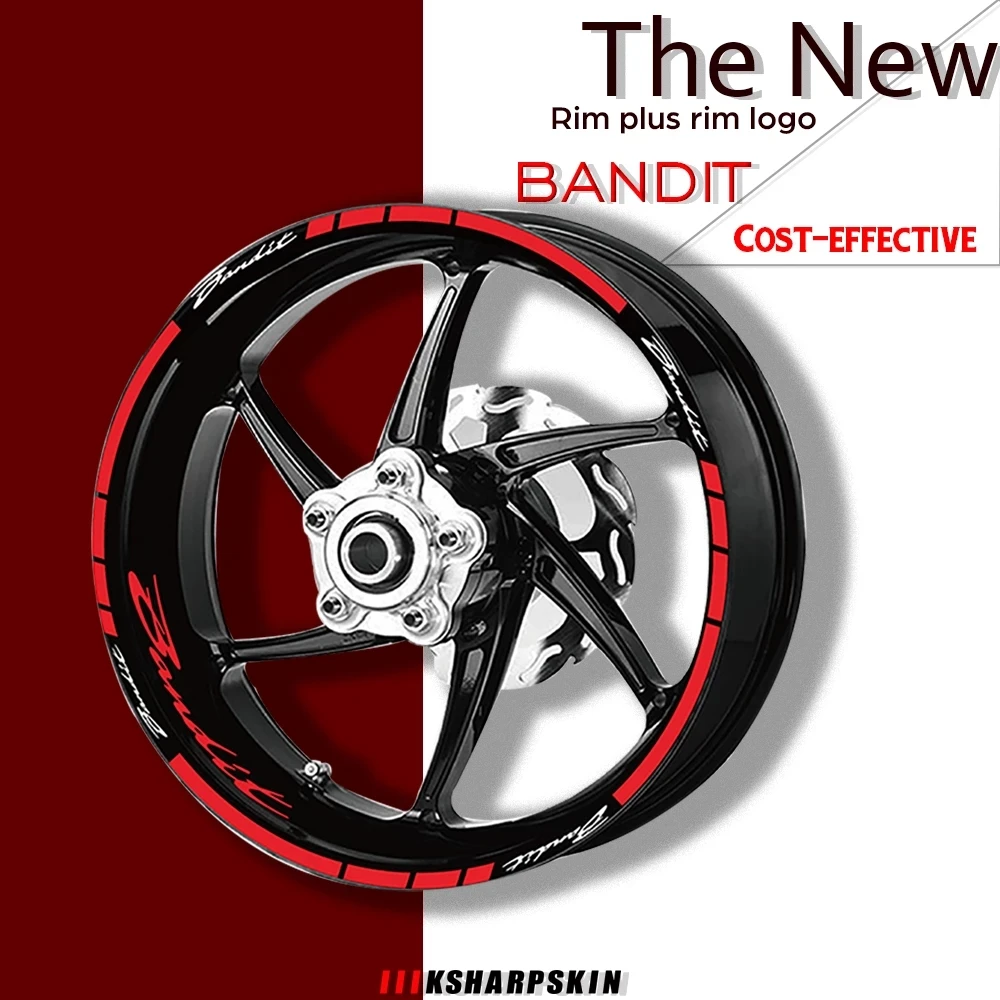 Adesivi Riflettenti Per Ruote Moto Per Suzuki Bandit Bandit Tire Decoration Rim Logo Stickers 1200 600