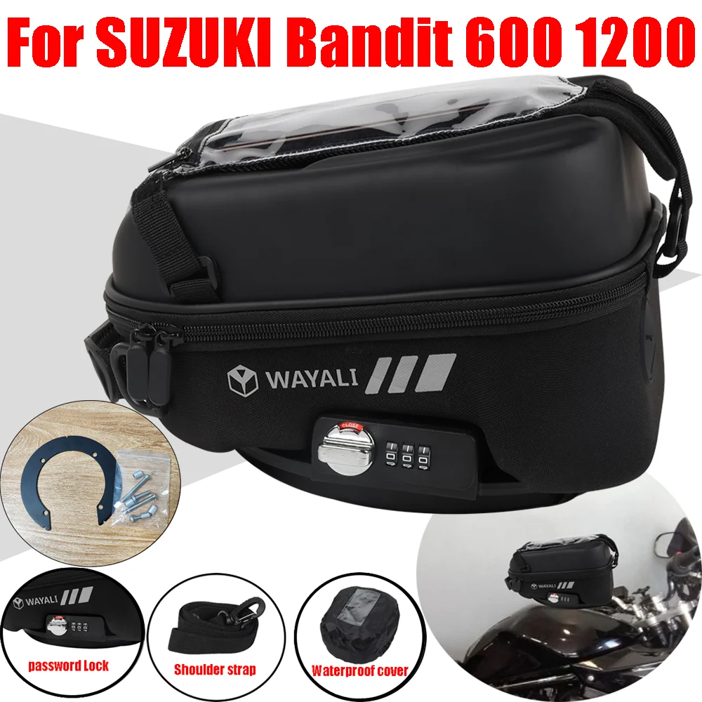 Per Suzuki Bandit Gsf600 Gsf1200 Gsf 600 1200 N S Gsf600N Gsf600S Accessori Tank Bag Bagagli Tanklock Storage Bags Navigazione