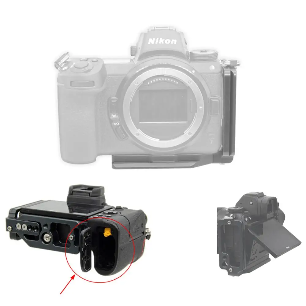 Staffa Per Treppiede A Sgancio Rapido Verticale A Forma Di L Per Fotocamera Nikon Z7 Z6 Ii Z 7 Z 6 Z5 Z 5 Z7Ii Z6Ii