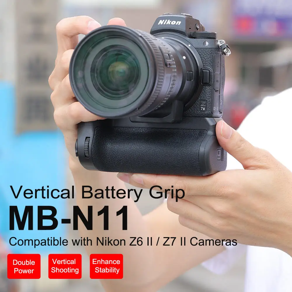 Supporto Per Presa Batteria Verticale Per Fotocamera Kingma Mb-N11 Per Nikonz6Ii Z7Ii