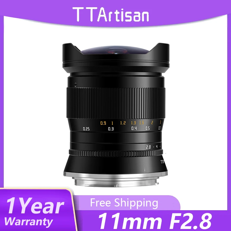 Ttartisan 11Mm F2.8 Obiettivo Fisheye Full Fame Per Sony A7C A7M3 Nikon Z6Ii Z7Ii Zfc / Canon / Sigma Fp/Fuji Gfx 50S 50R 100S Corpo
