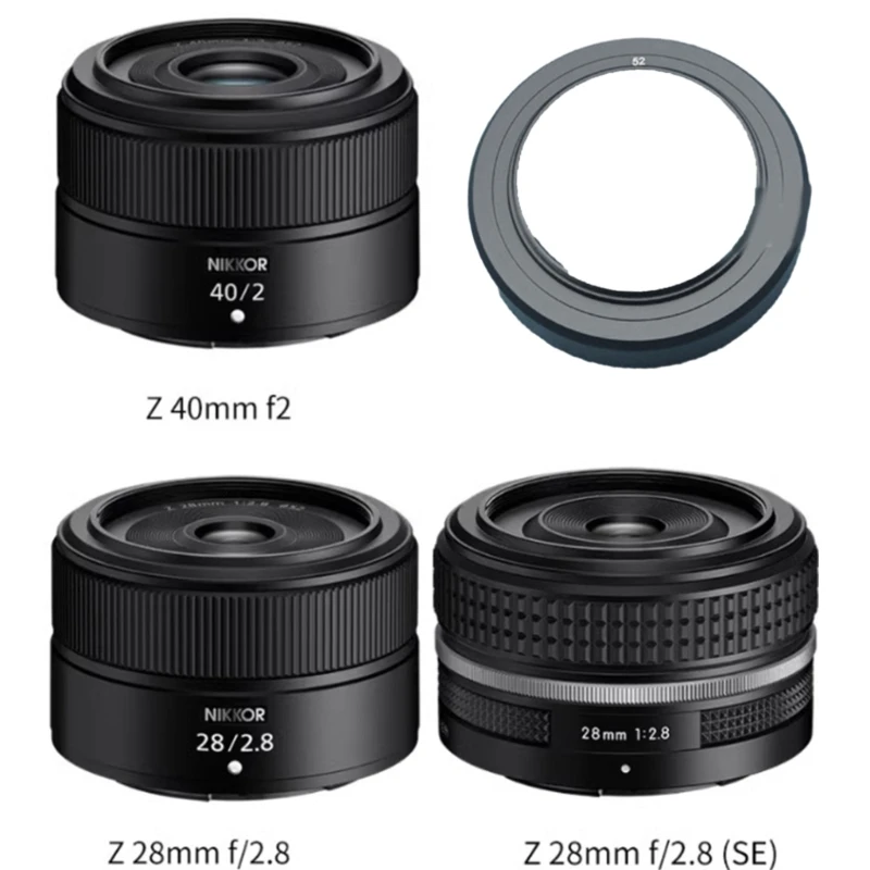 Paraluce In Metallo Per Nikon Z28Mm F2.8/Z40Mm F2 Adatto Per Fotocamere Z7Ii Z6Ii Z5 Z50