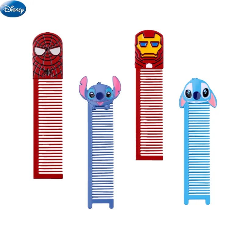 Anime Disney Stitch Marvel Spiderman Deadpool Iron Man Hulk Cartoon Creatività Pettine Action Figure Accessori Giocattoli Per Bambini Regali
