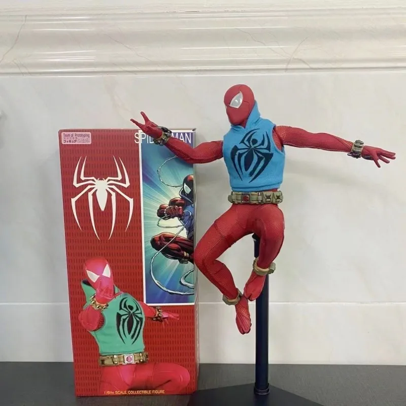 New Avengers Ironman Mk50 Scarlet Spider Man Action Figure Toys 1/6 Statue Model Dolls Collection Ornamento Regalo Per Bambini Amico